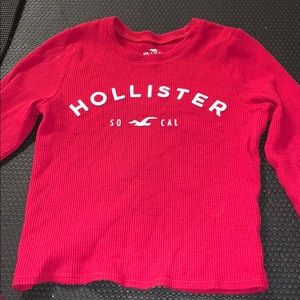 Red Hollister long sleeve